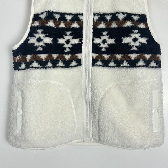 FAHERTY B.yellowtail High Pile Fleece Vest In Great Plains size M - Picture 6 of 16